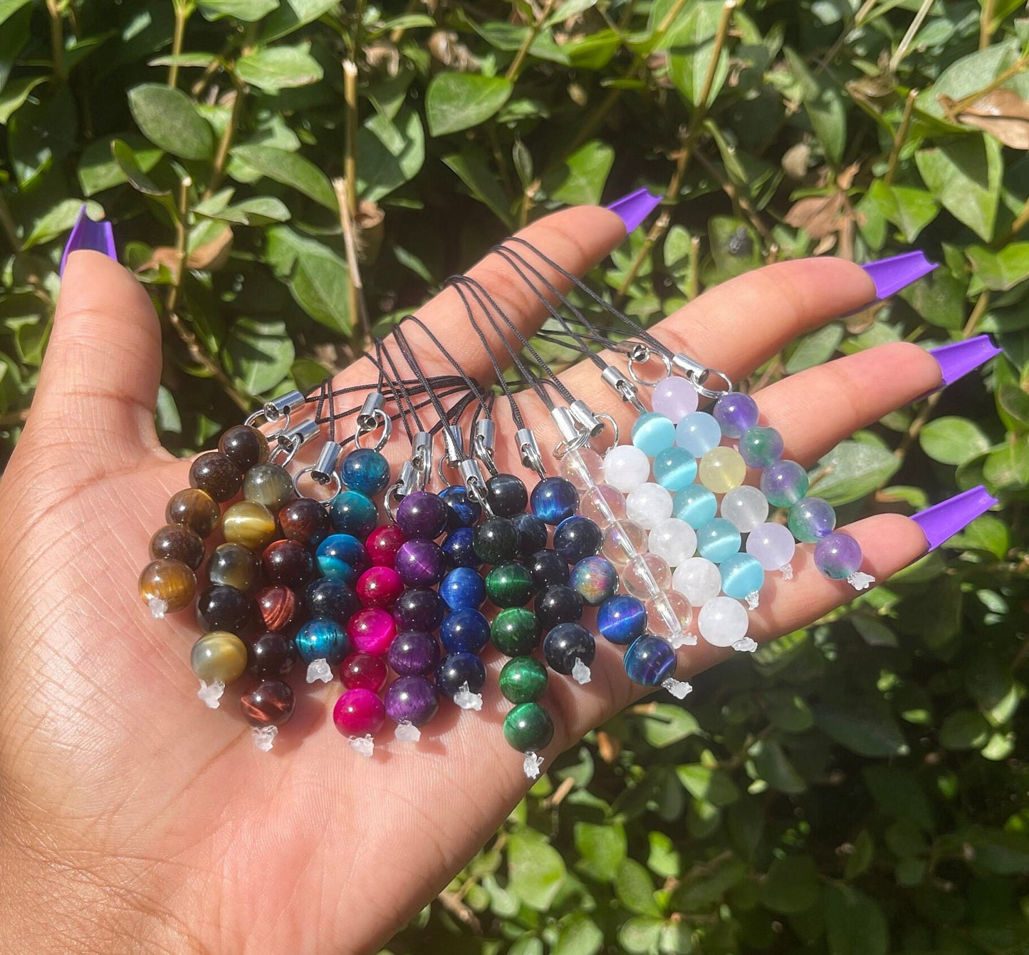 Crystal Beaded Phone Chain