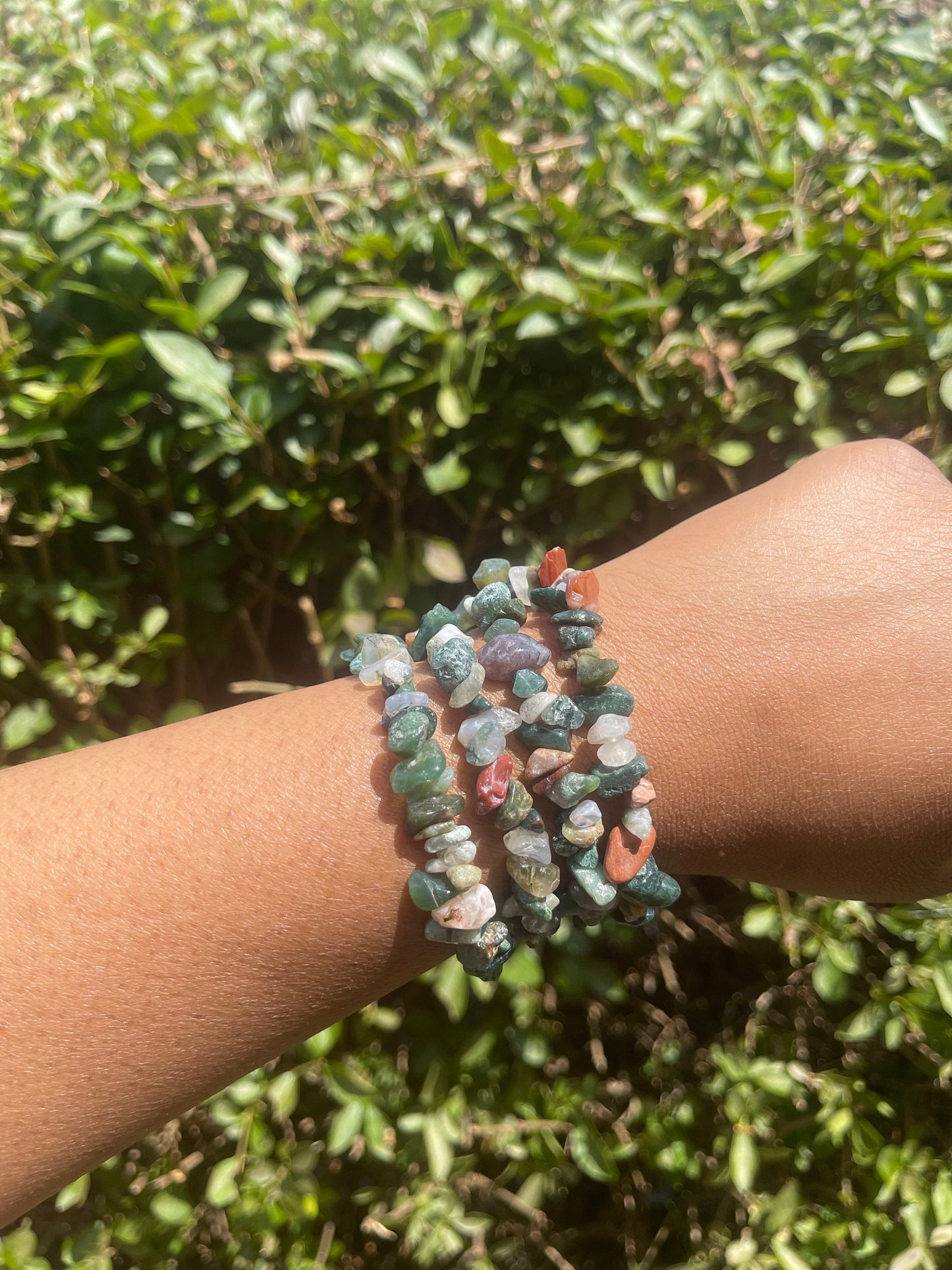 India Agate Chip Bracelet