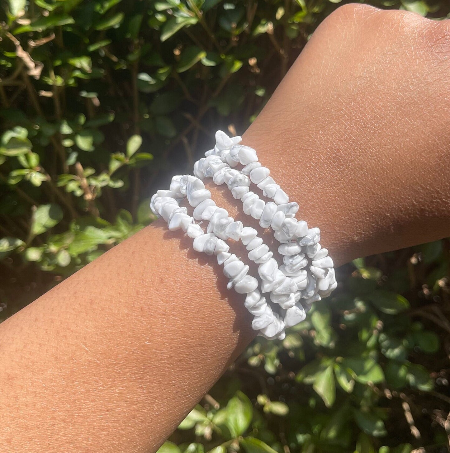 Howlite Chip Bracelet