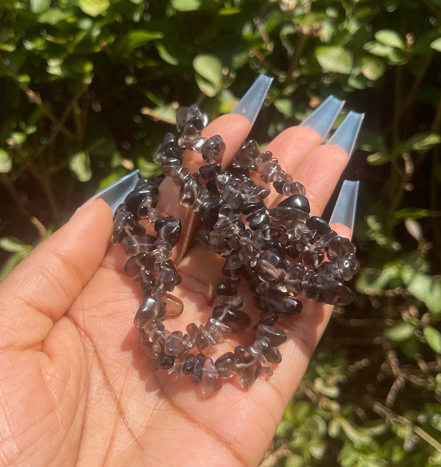 Smoky Quartz Chip Bracelet