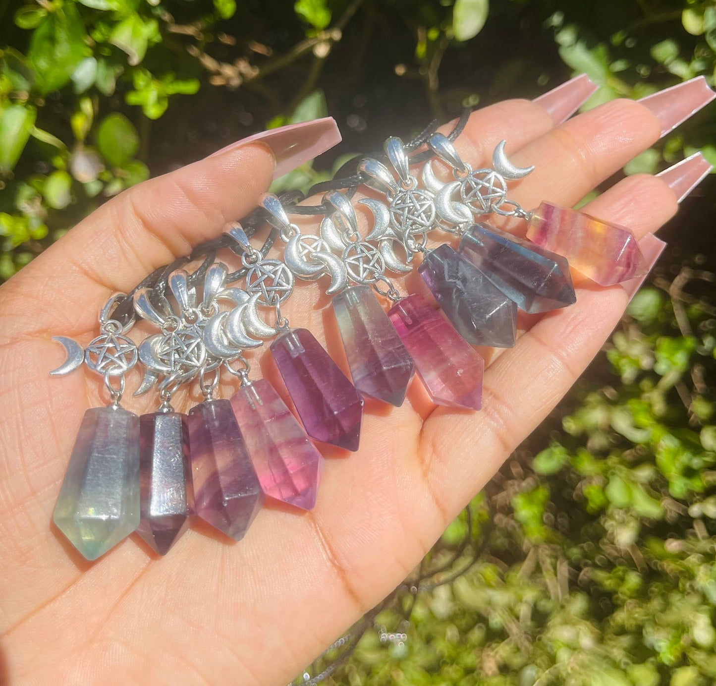 Fluorite Pendant Necklace