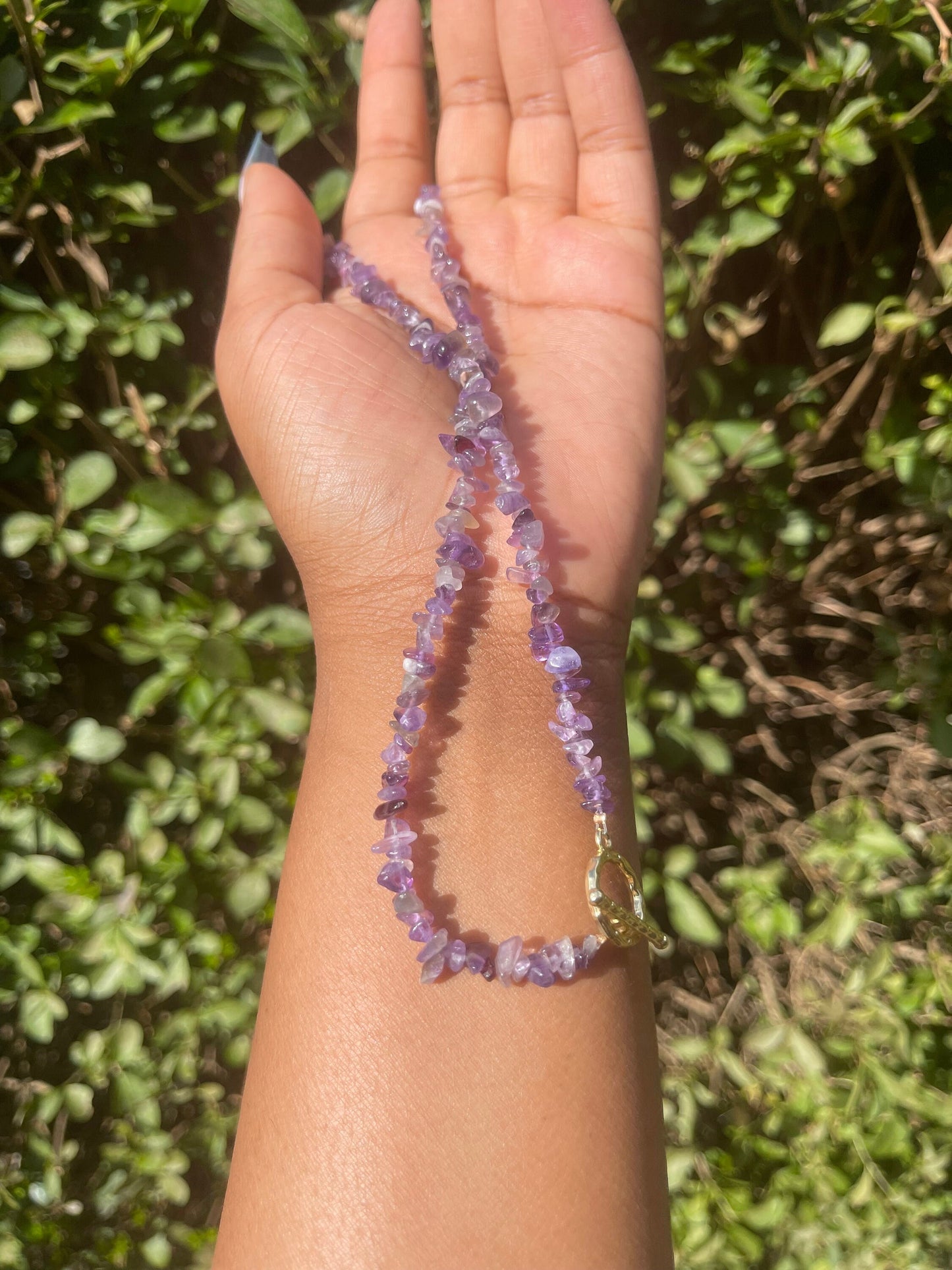 Amethyst Chip Choker