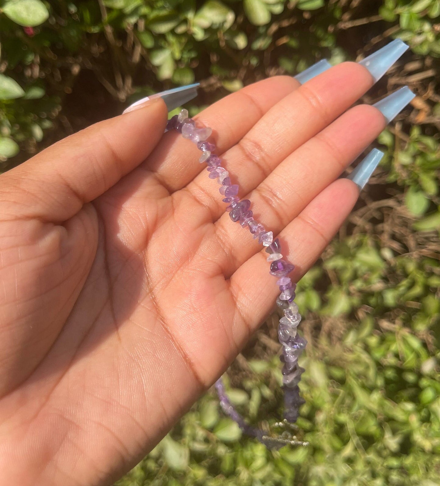 Amethyst Chip Choker