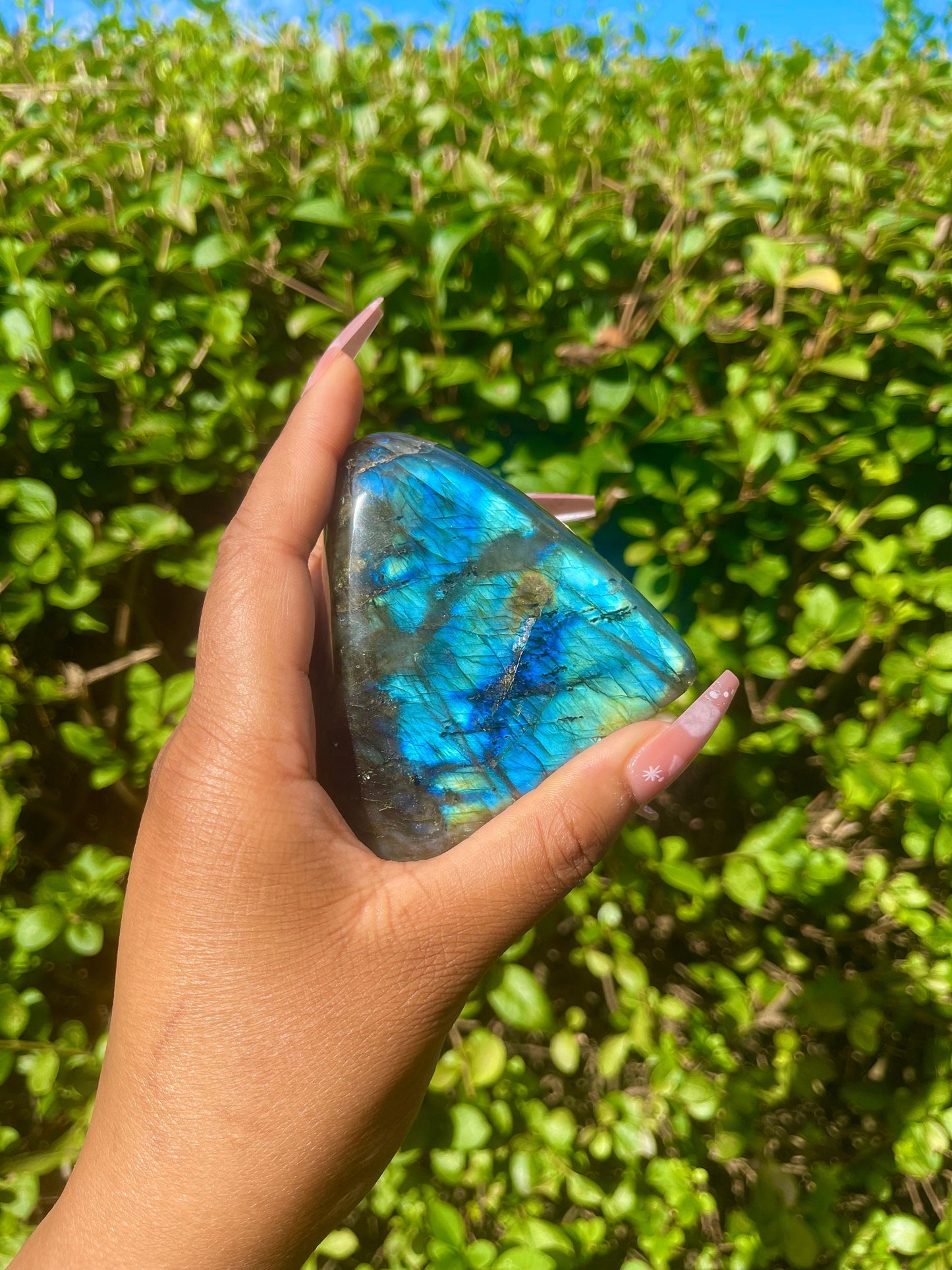 Labradorite Slab, Healing Crystal, Flashy Labradorite Chakra Natural Stones, Polished Freeform Big Meditation Crystal Gift, Home Decor