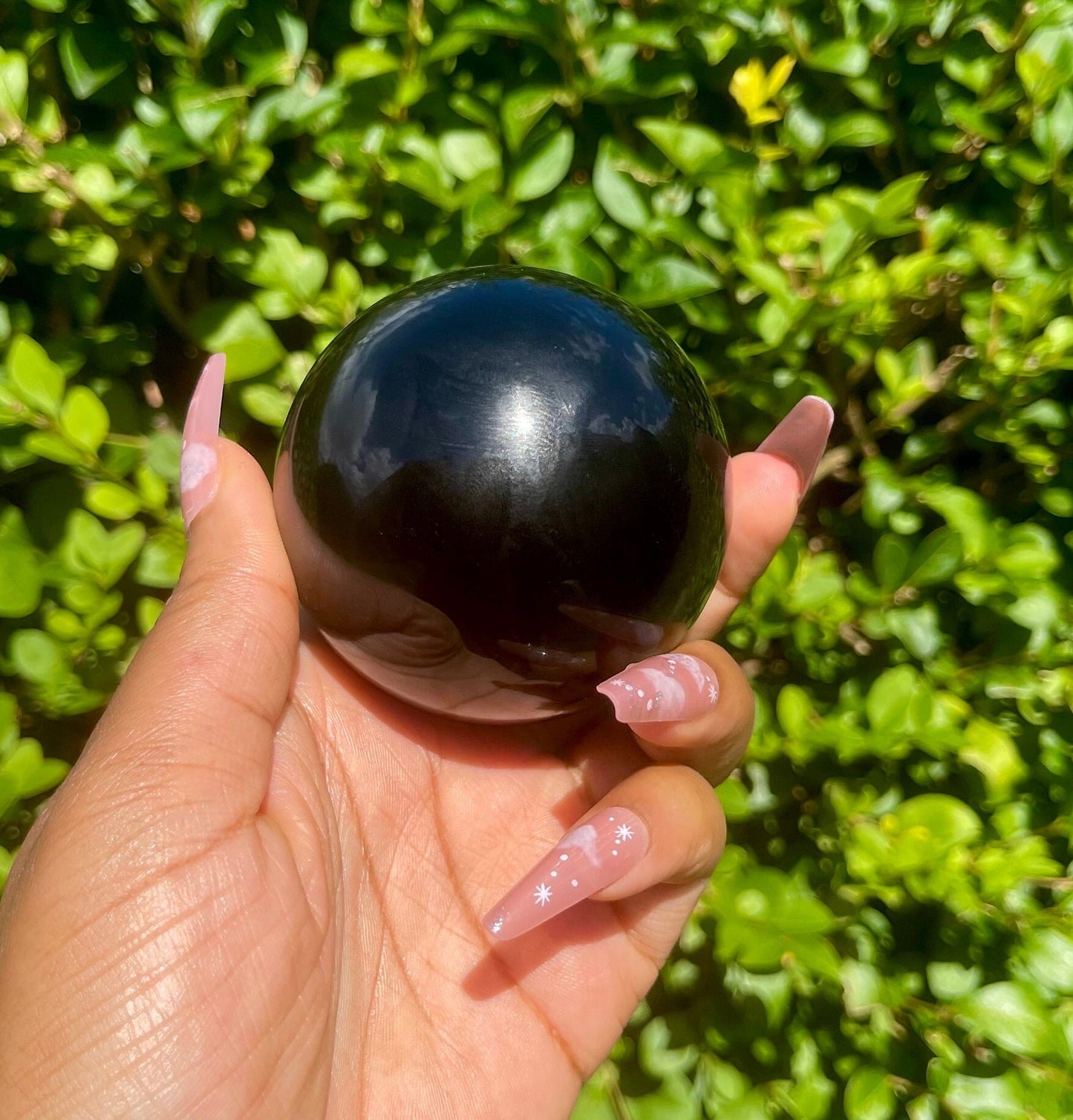 Obsidian Sphere, Home Protection, Healing Crystal, Energy Cleansing, Negative Chakra Energy, Spiritual WellBeing, Meditation Aid, Home Decor