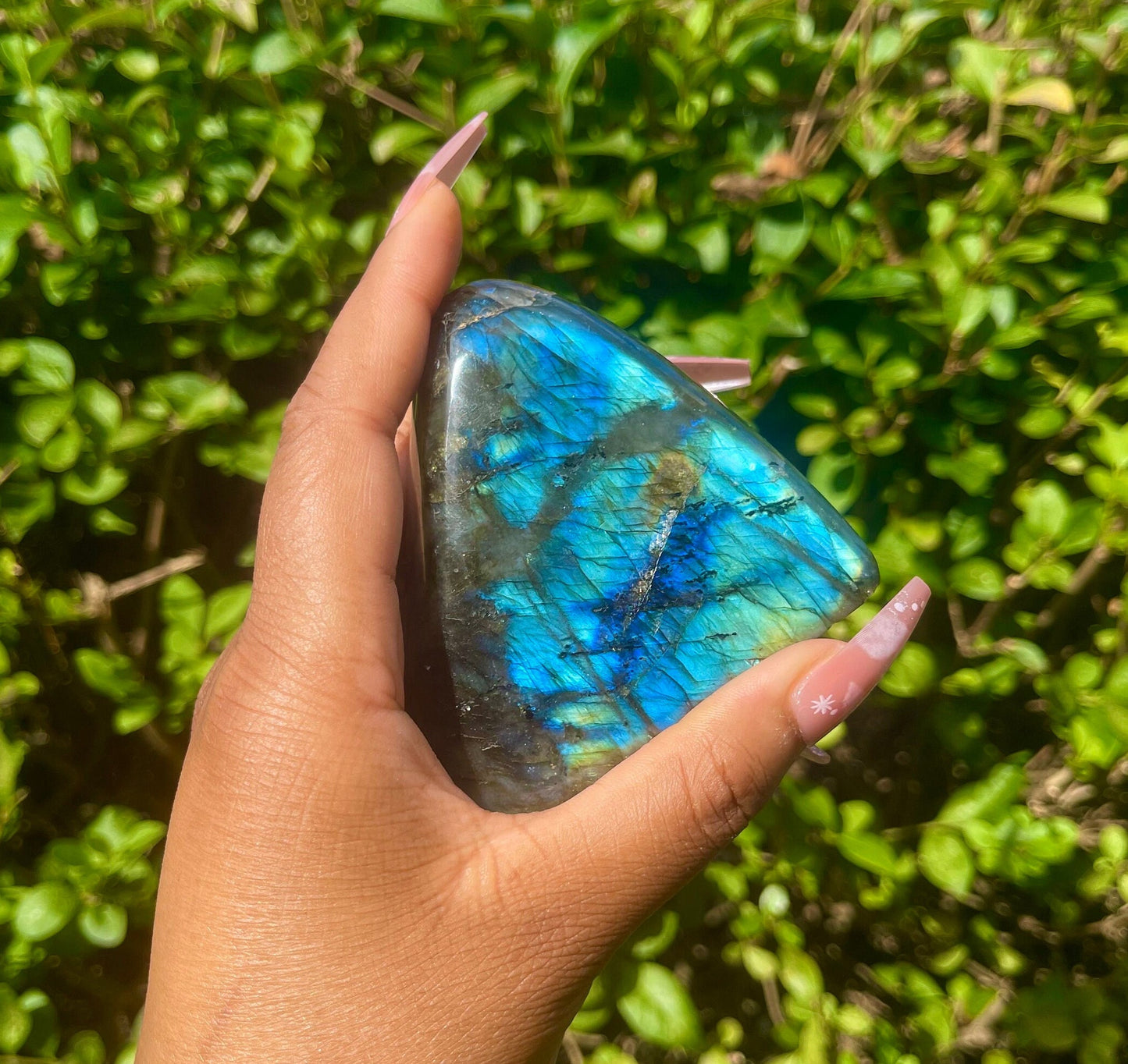 Labradorite Slab, Healing Crystal, Flashy Labradorite Chakra Natural Stones, Polished Freeform Big Meditation Crystal Gift, Home Decor