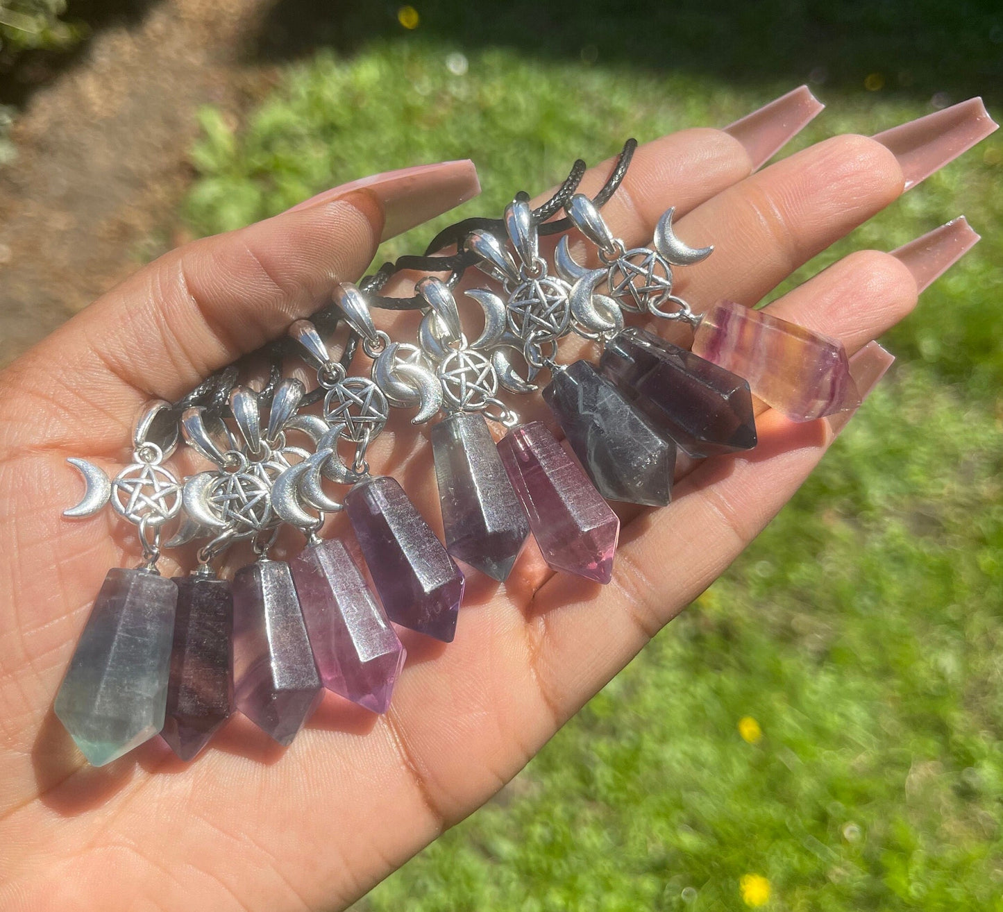 Fluorite Pendant Necklace