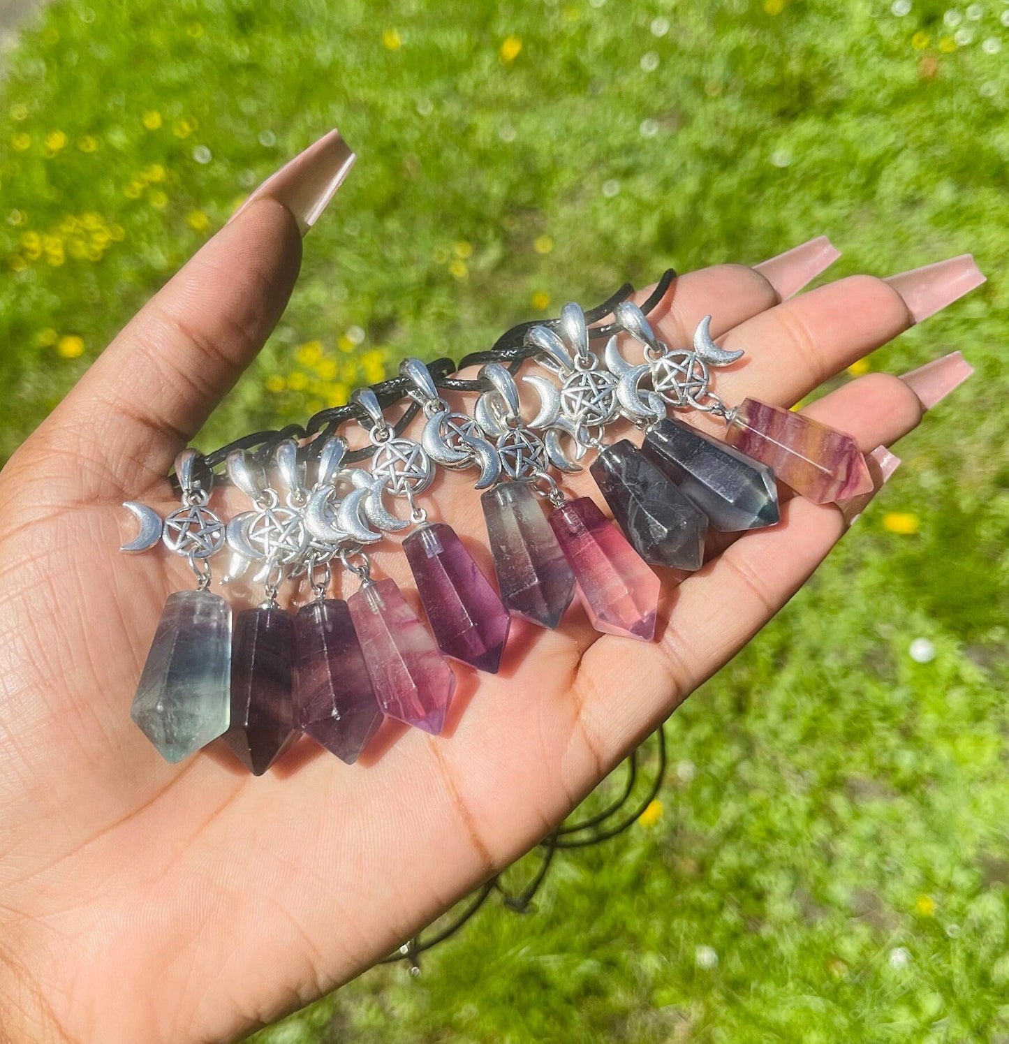 Fluorite Pendant Necklace