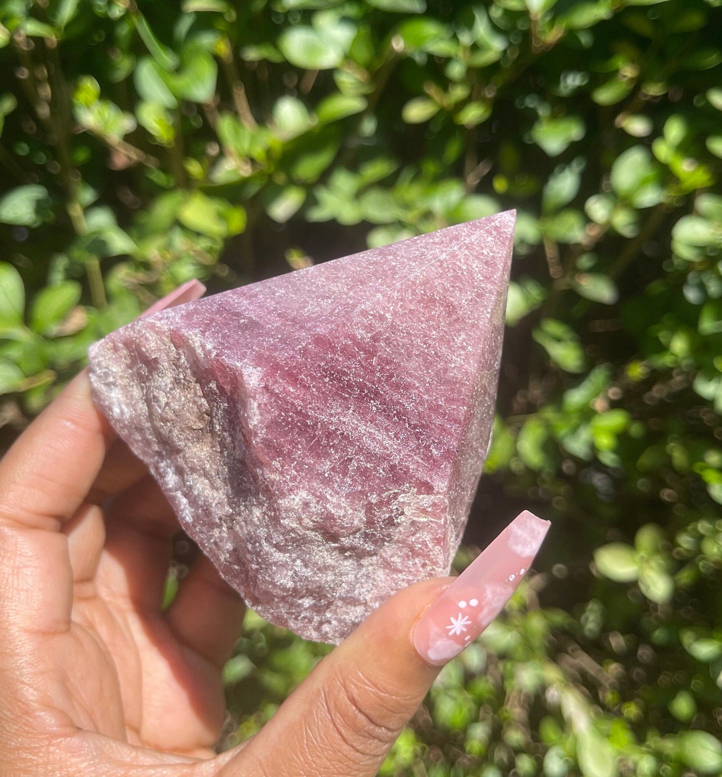 Strawberry Quartz Half Polished Point, Crystal Pyramid, Home Decor, Big Crystals, Natural Red Gemstones, Crystal Gifts, Chakra Healing