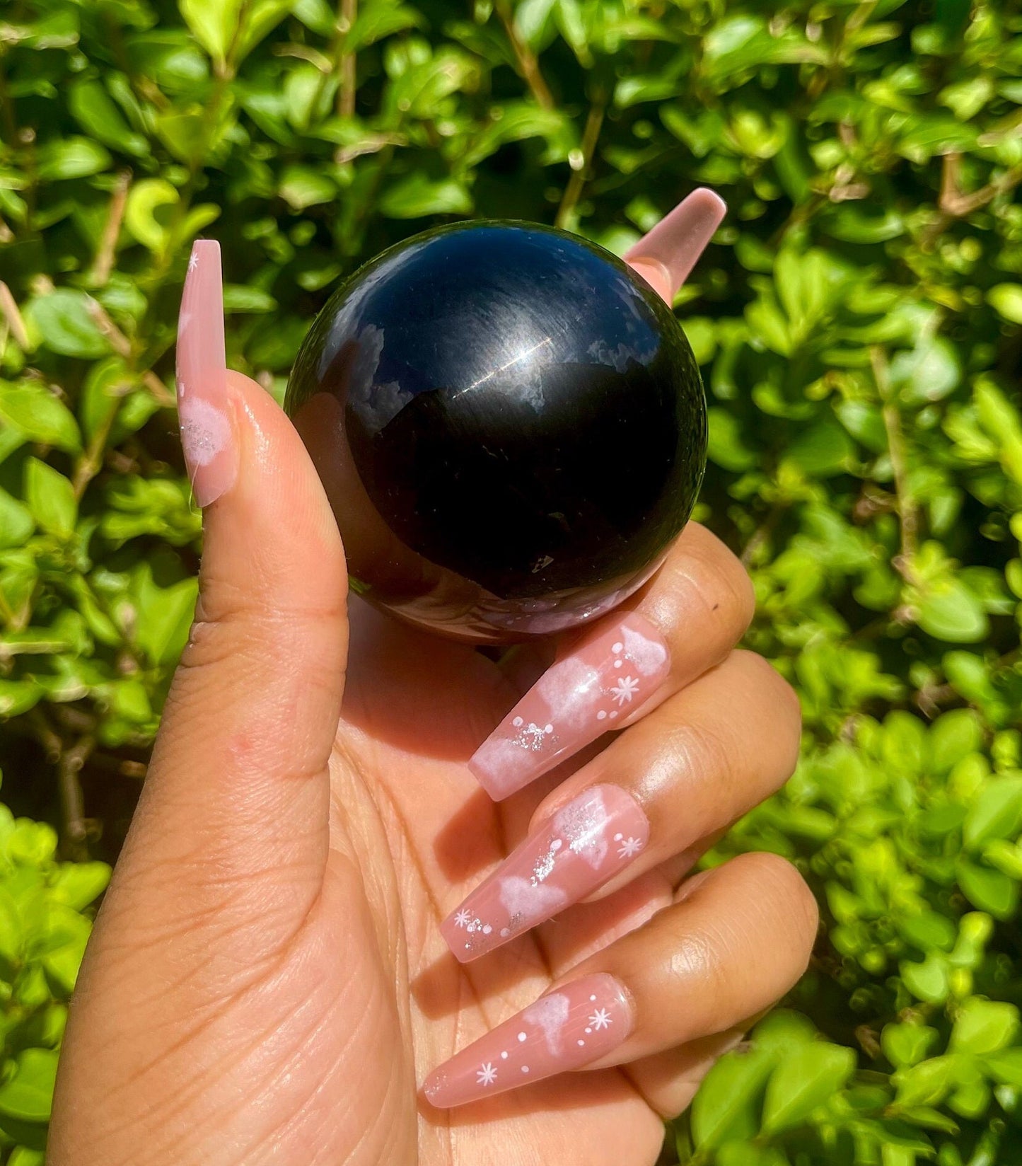 Obsidian Sphere, Home Protection, Healing Crystal, Energy Cleansing, Negative Chakra Energy, Spiritual WellBeing, Meditation Aid, Home Decor