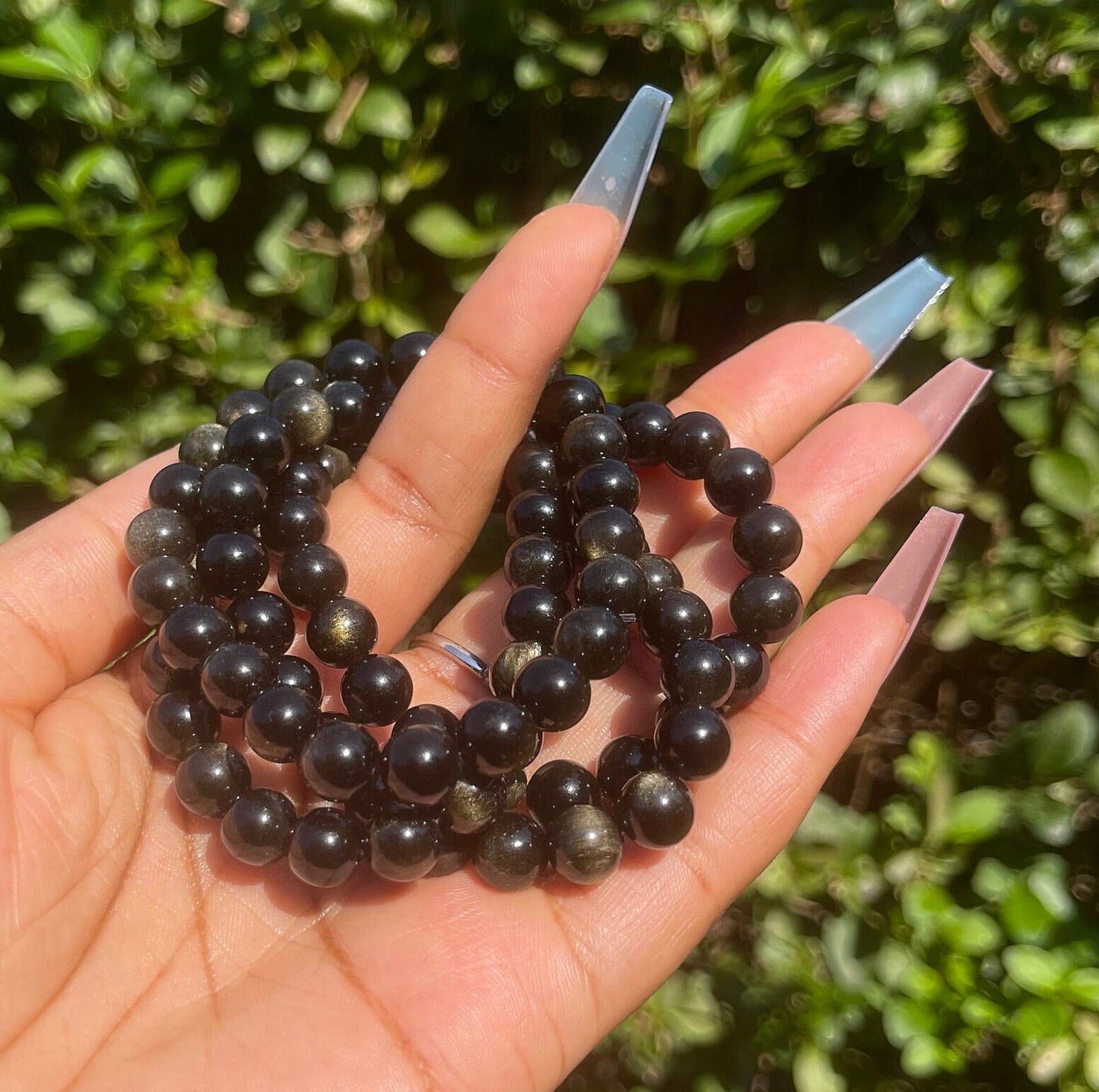 Gold Obsidian Bracelet