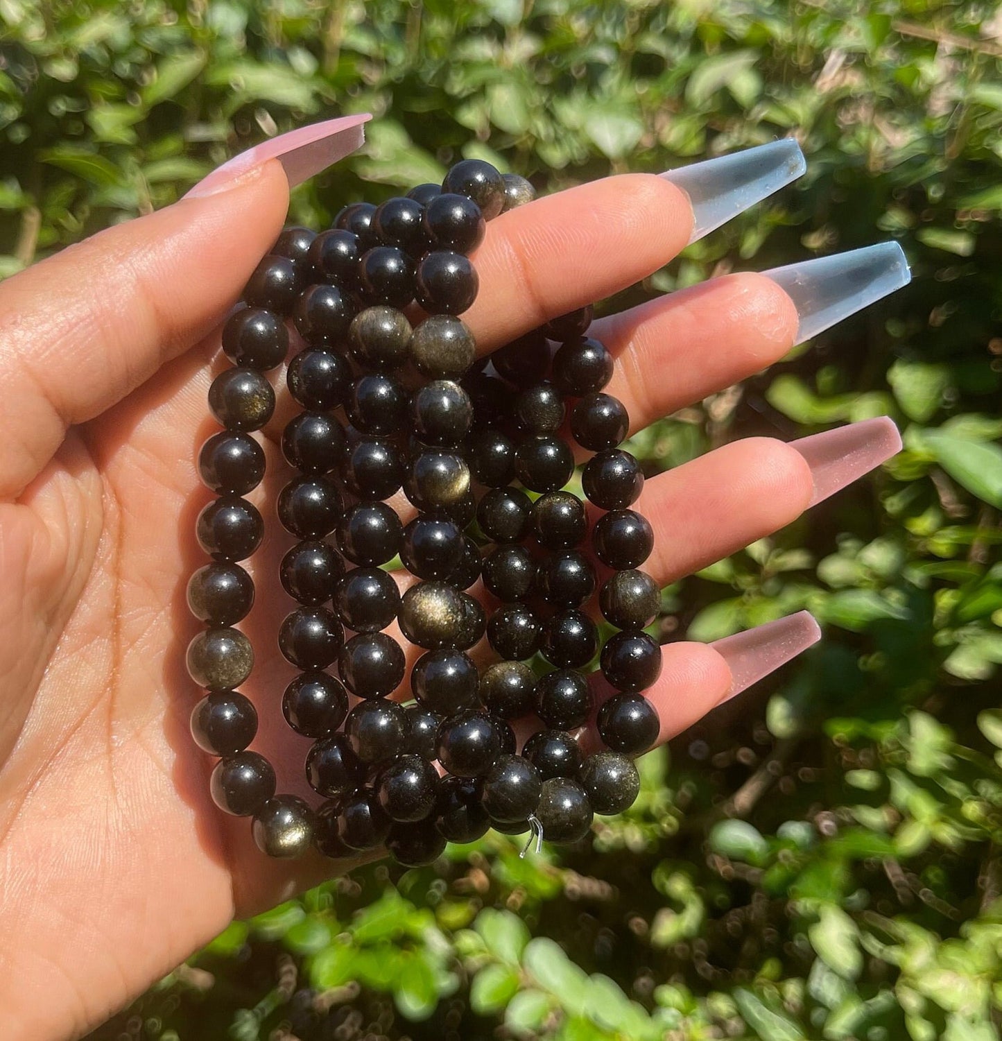 Gold Obsidian Bracelet