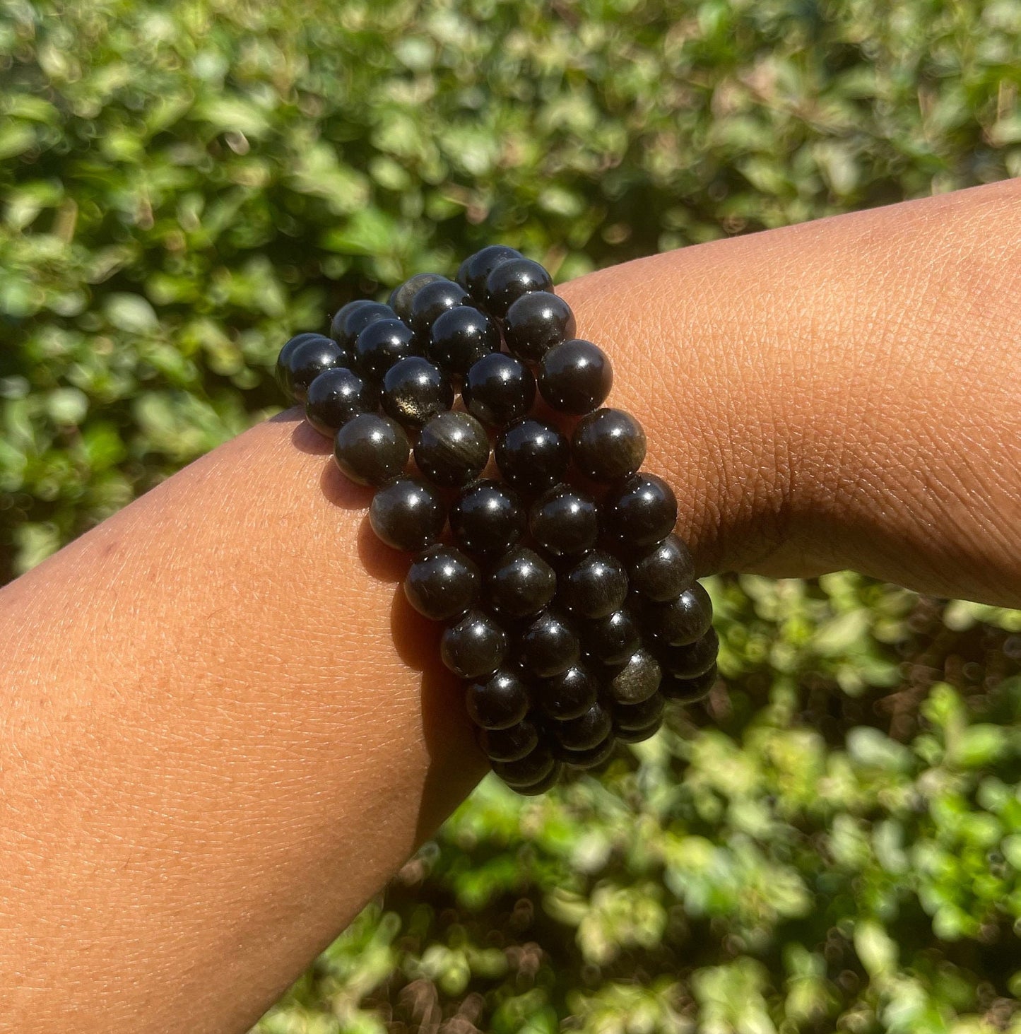 Gold Obsidian Bracelet