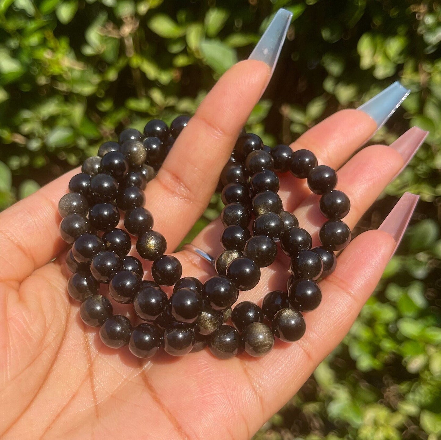 Gold Obsidian Bracelet