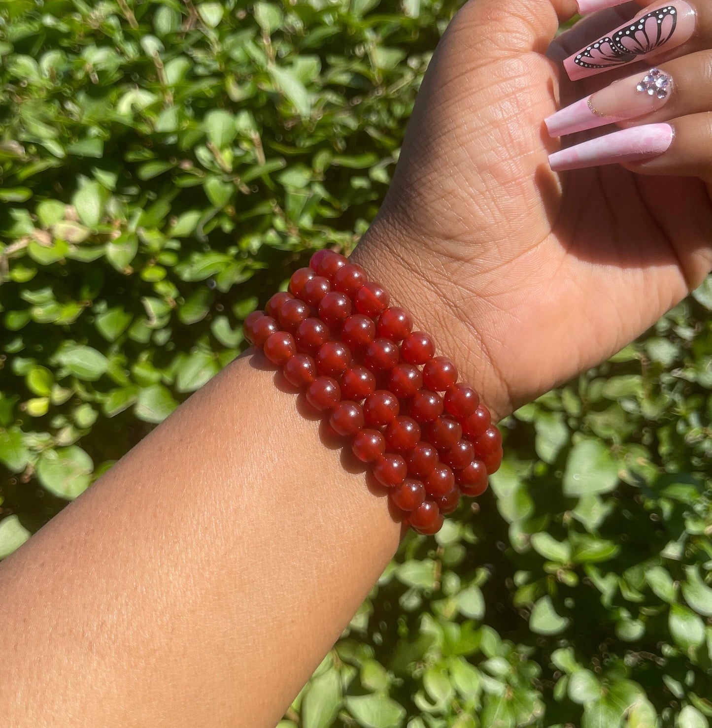 Dark Red Carnelian Bracelet