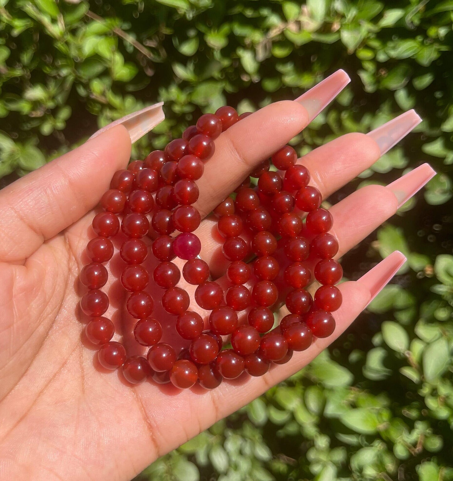 Dark Red Carnelian Bracelet