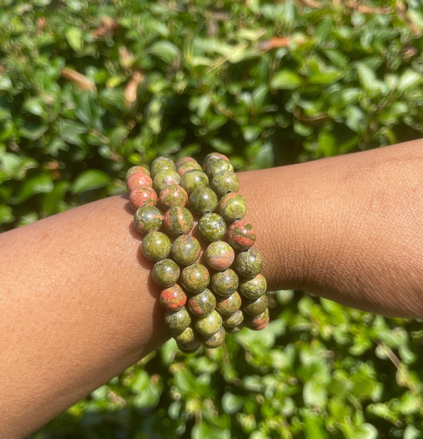 Unakite Bracelet, Healing Crystal, Gemstone Healing, Stretch Bracelet, Emotional Well Being, Balancing Energy Jewelry, Natural Chakra Stones