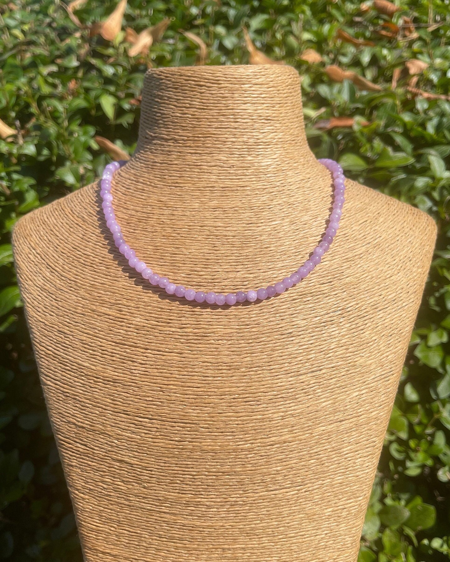 Purple Jade Necklace, Beaded Jewelry, Handmade Jewelry, Purple Necklace, Natural Healing Stones, Crystal Energy Jewelry, Chakra Balancing