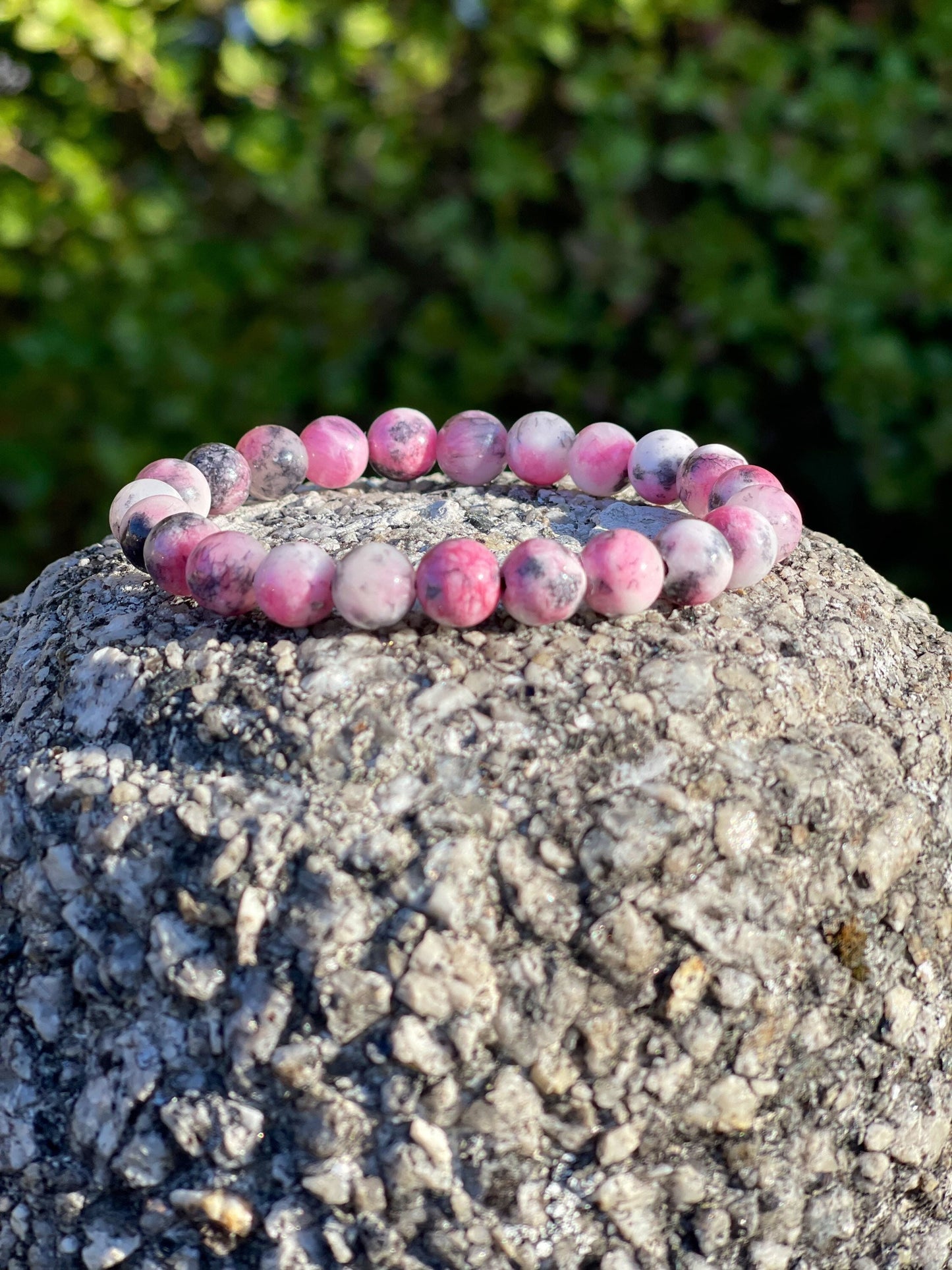 Persian Light Pink Jade Bracelet, Healing Crystals, Best Friend Bracelet, Crystal Bracelet For Girls, Friendship Bracelet, Birthday Gift