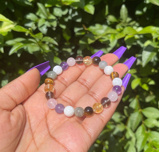 Hormonal Balance Support Bracelet, Healing Crystals, Gemstones, Natural Stones, Reiki Chakra, Meditation Yoga, Crystal Gifts, Gift for Her