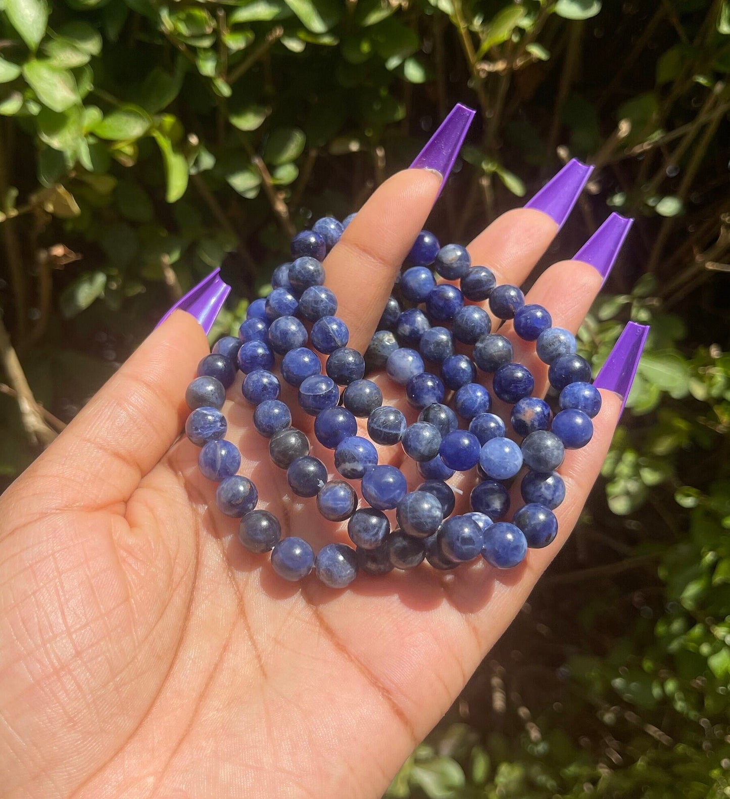 Sodalite Bracelet, Healing Crystals, Chakra Healing Bracelet, Protection Bracelet, Gemstone Bracelet, Gift for him, Unisex, Crystal Bracelet