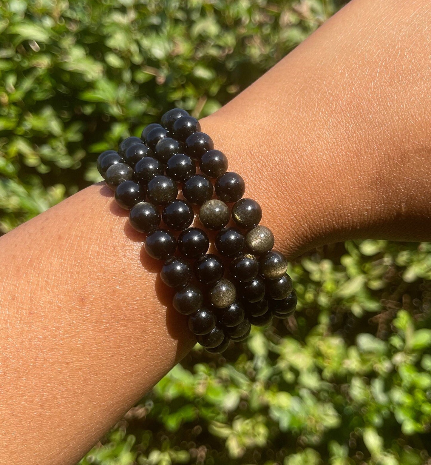 Gold Obsidian Bracelet