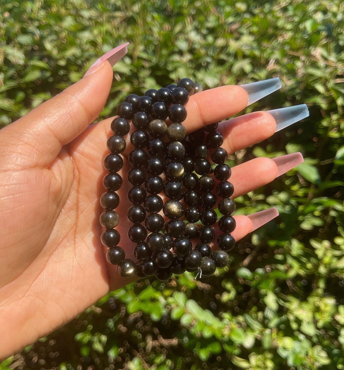 Gold Obsidian Bracelet