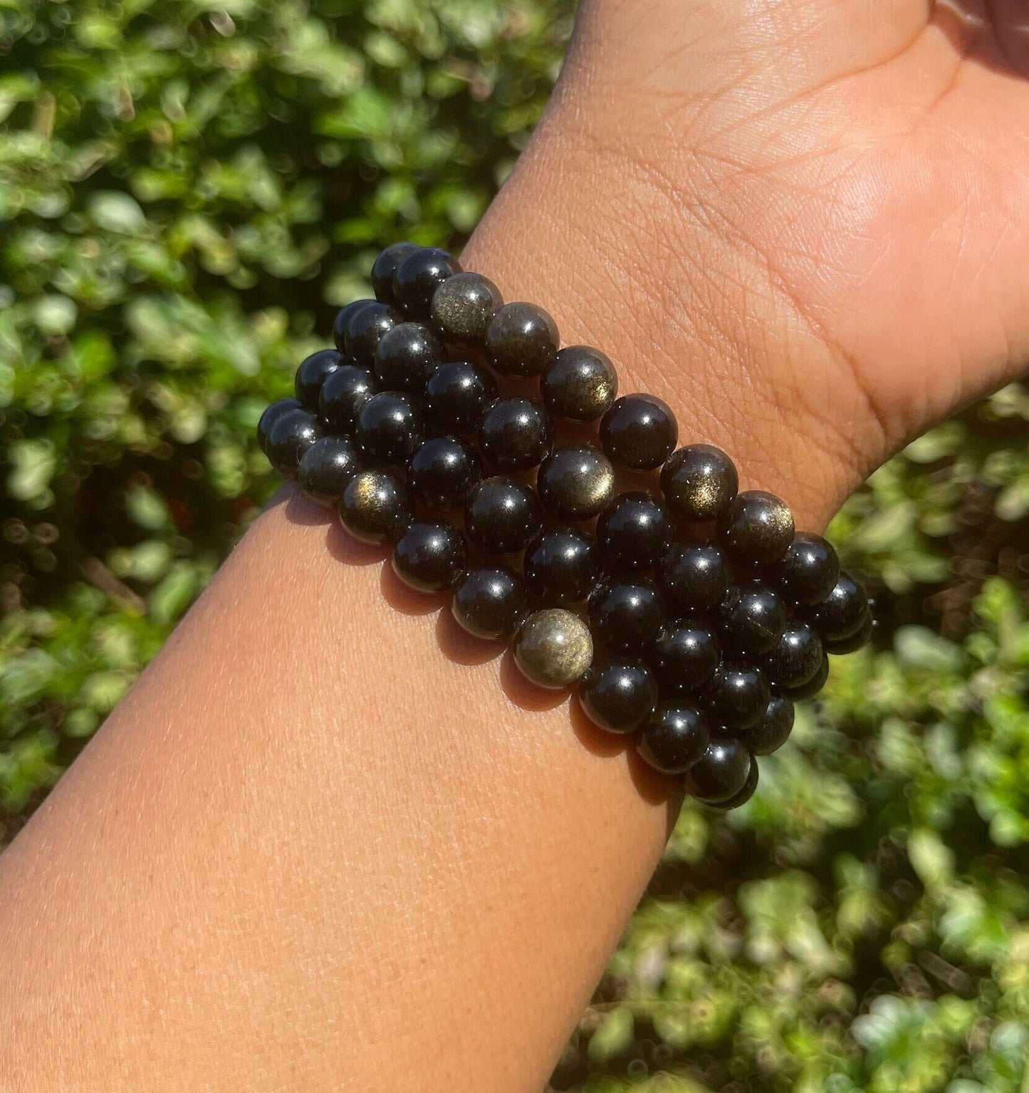 Gold Obsidian Bracelet