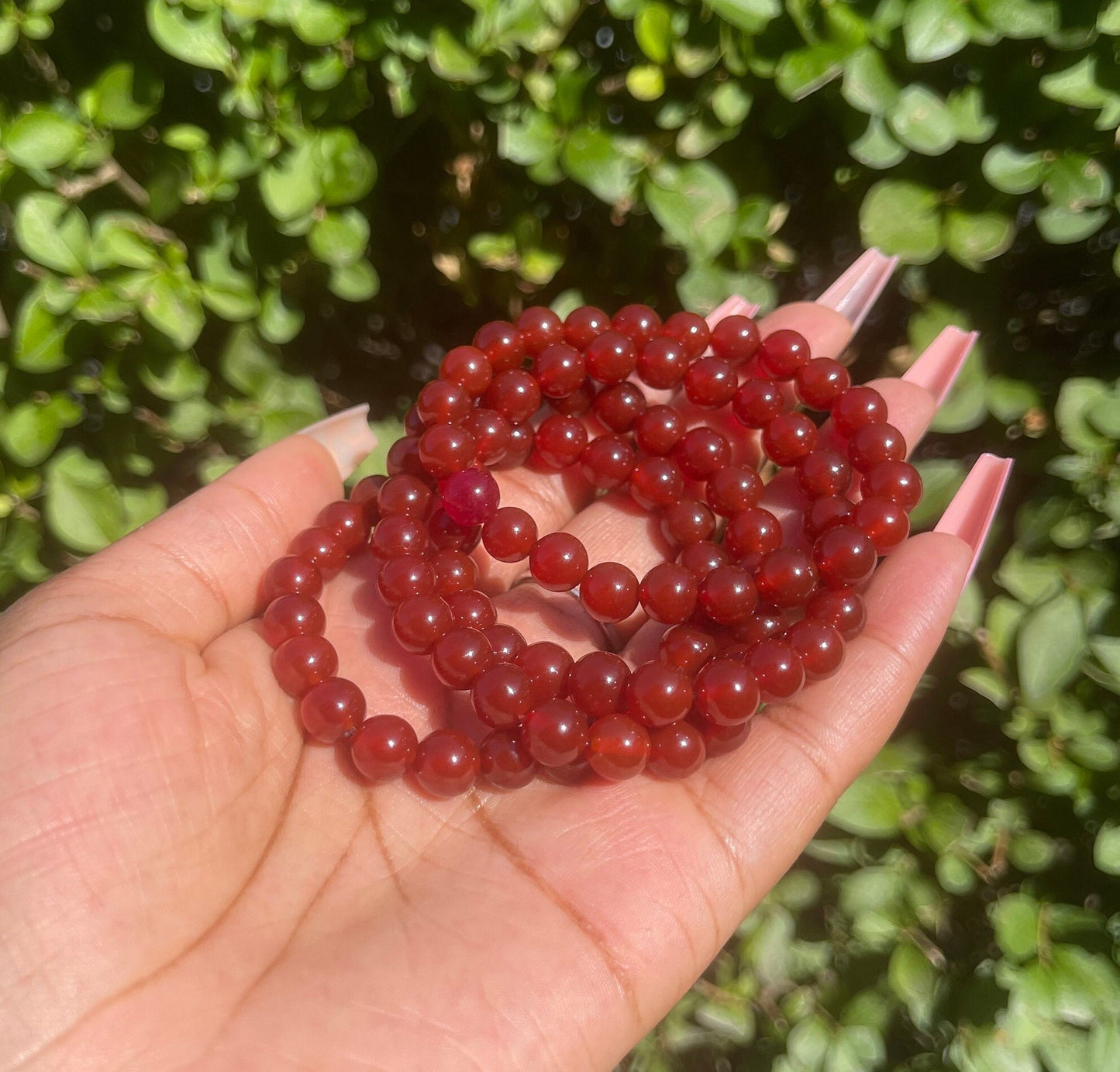 Dark Red Carnelian Bracelet