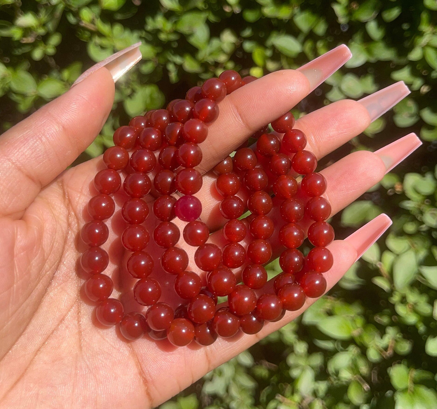 Dark Red Carnelian Bracelet