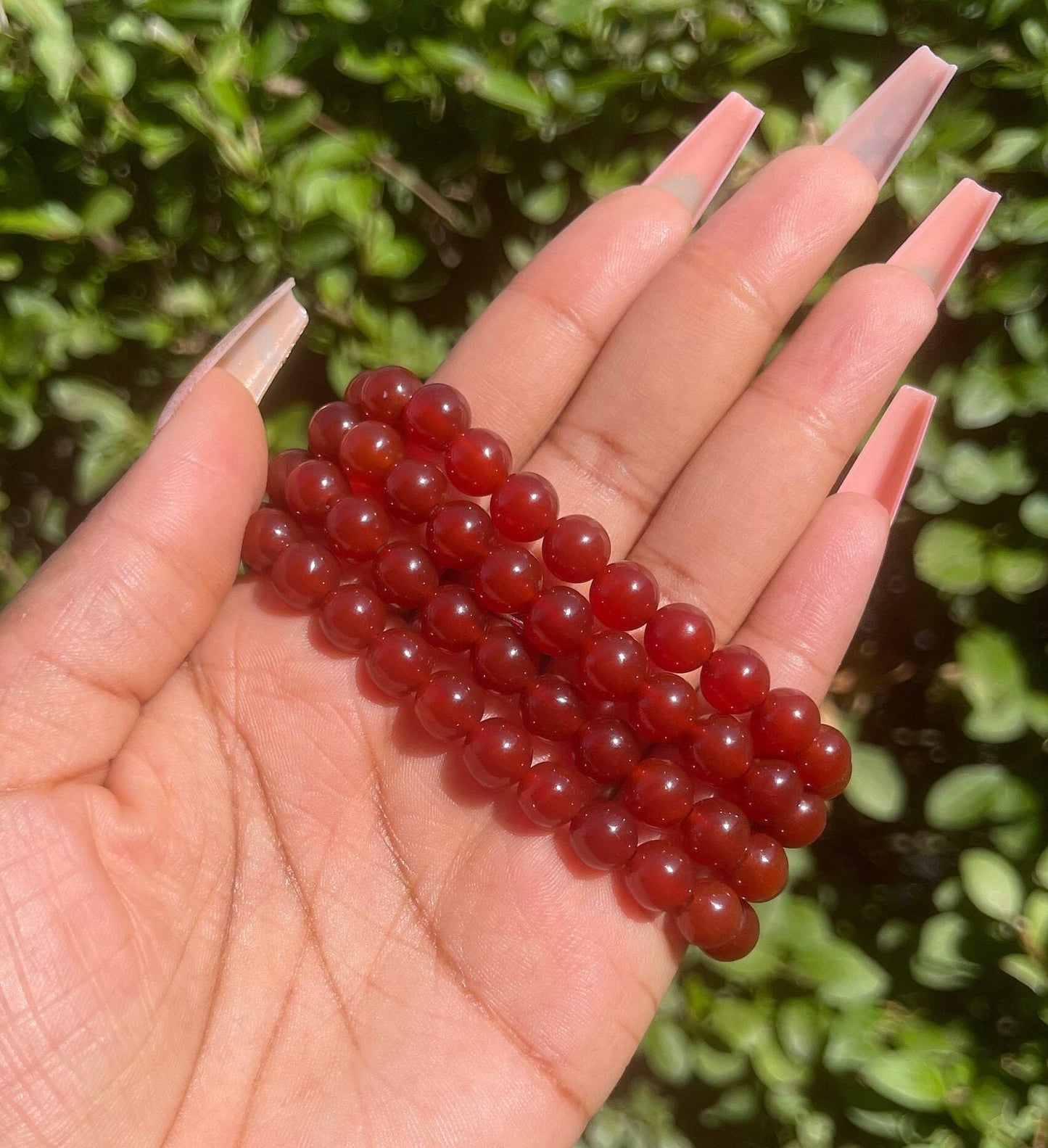 Dark Red Carnelian Bracelet