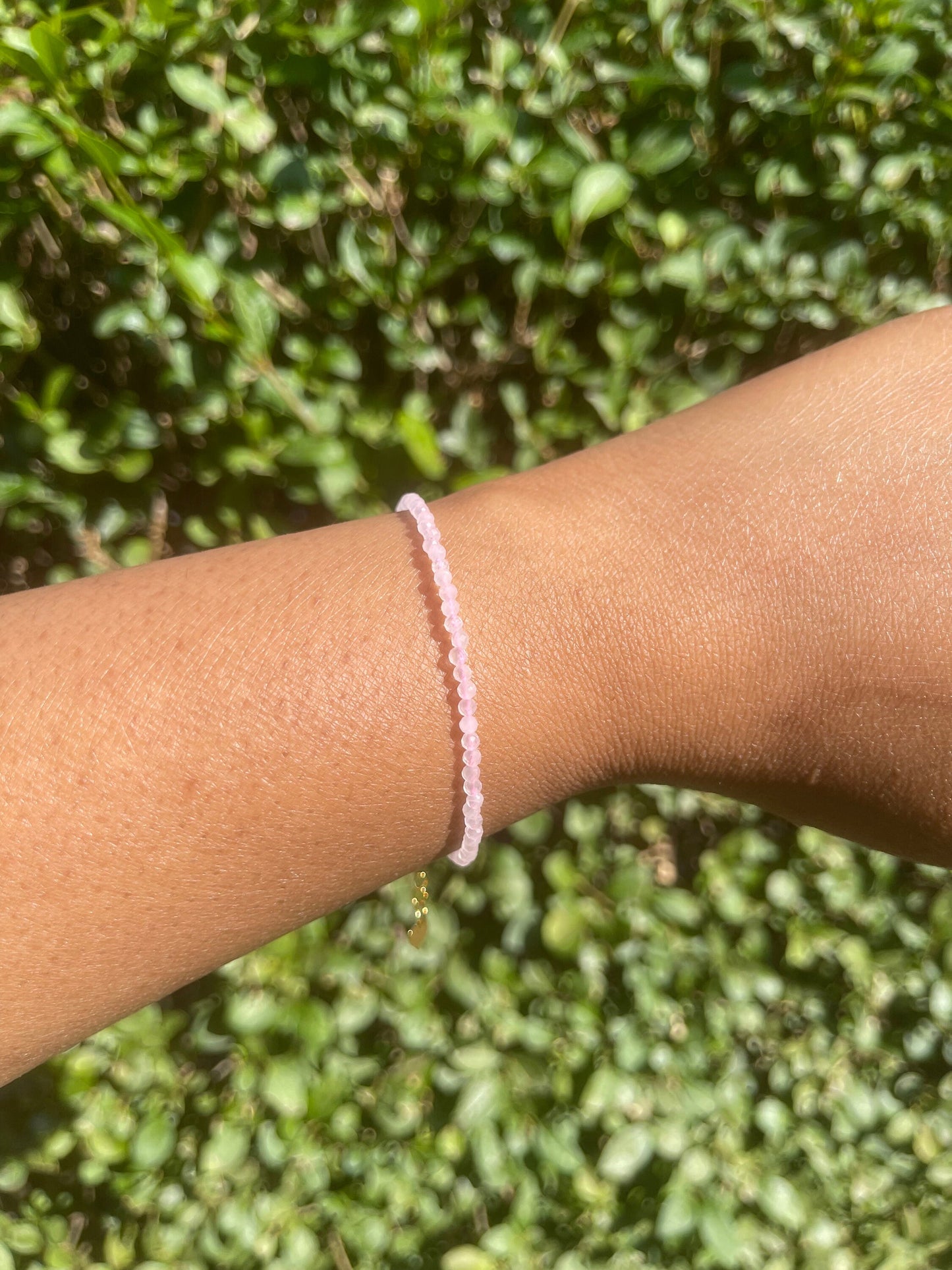 Rose Quartz Bracelet, Healing Crystals, Dainty Quartz Jewelry, Minimalistic Jewellery, Pink Crystals, Natural Stones, Self Love Chakra Stone