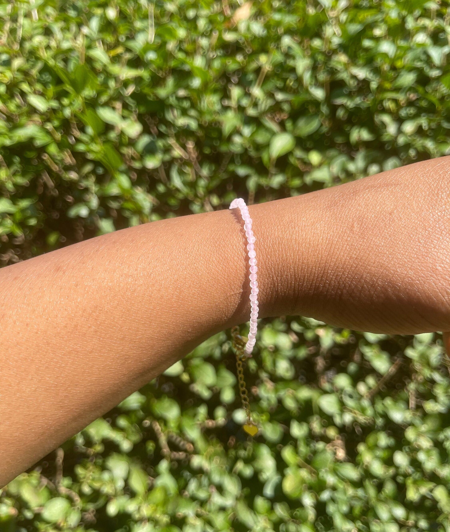 Rose Quartz Bracelet, Healing Crystals, Dainty Quartz Jewelry, Minimalistic Jewellery, Pink Crystals, Natural Stones, Self Love Chakra Stone