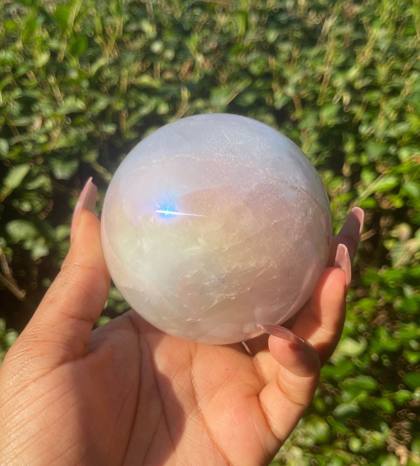 Aura Rose Quartz Sphere