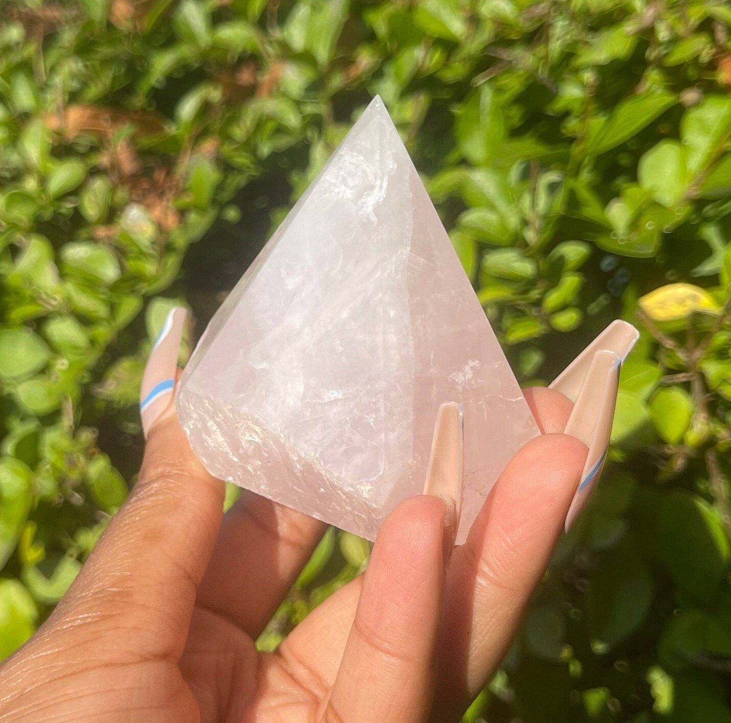 Rose Quartz Half Polished Point, Crystal Tower, Crystal Pyramid, Home Decor, Big Crystals, Natural Gemstones, Crystal Gift, Chakra Healing