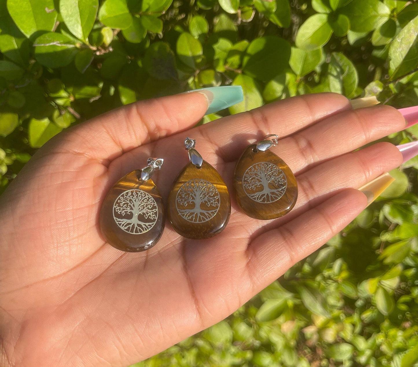 Tree of Life Tiger Eye Necklace