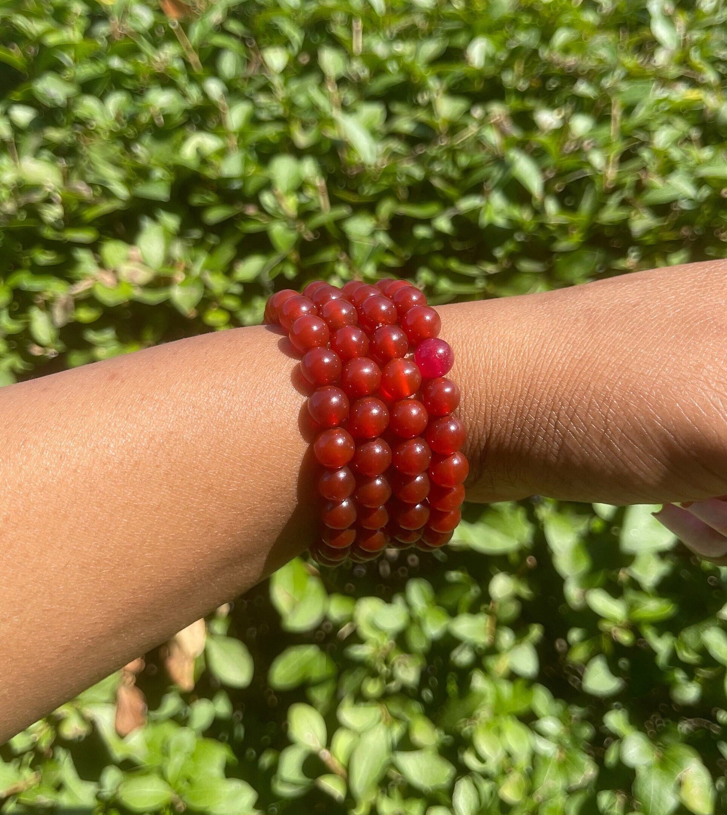 Dark Red Carnelian Bracelet