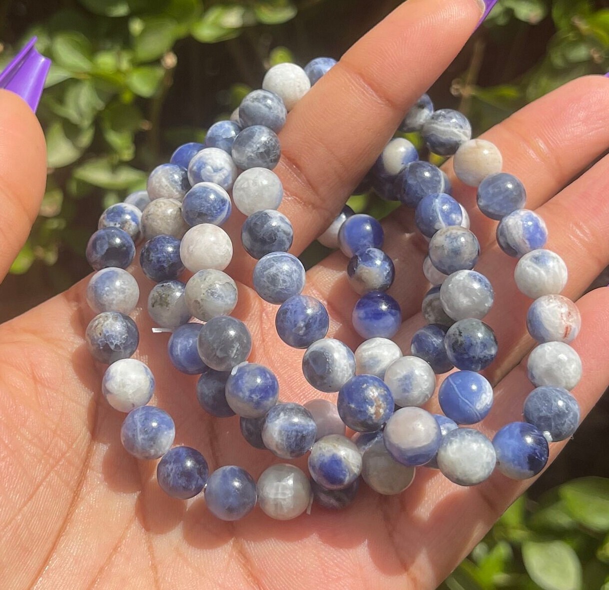 Sodalite Bracelet, Crystal Bracelet, Gemstone Bracelet, Healing Crystals, Crystal Jewellery, Chakra Bracelet, Handmade Healing Bracelets