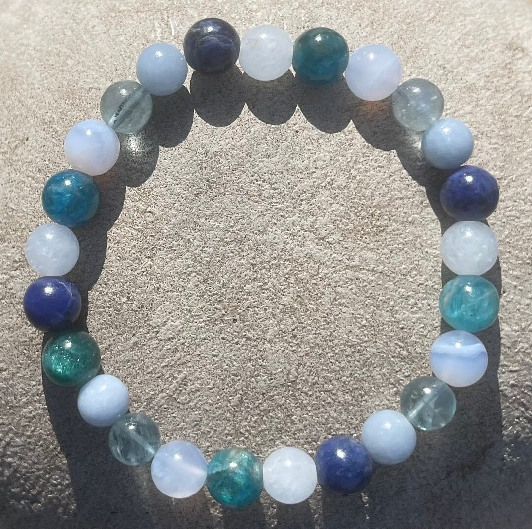 Communication, Clarity, Chakra Bracelet