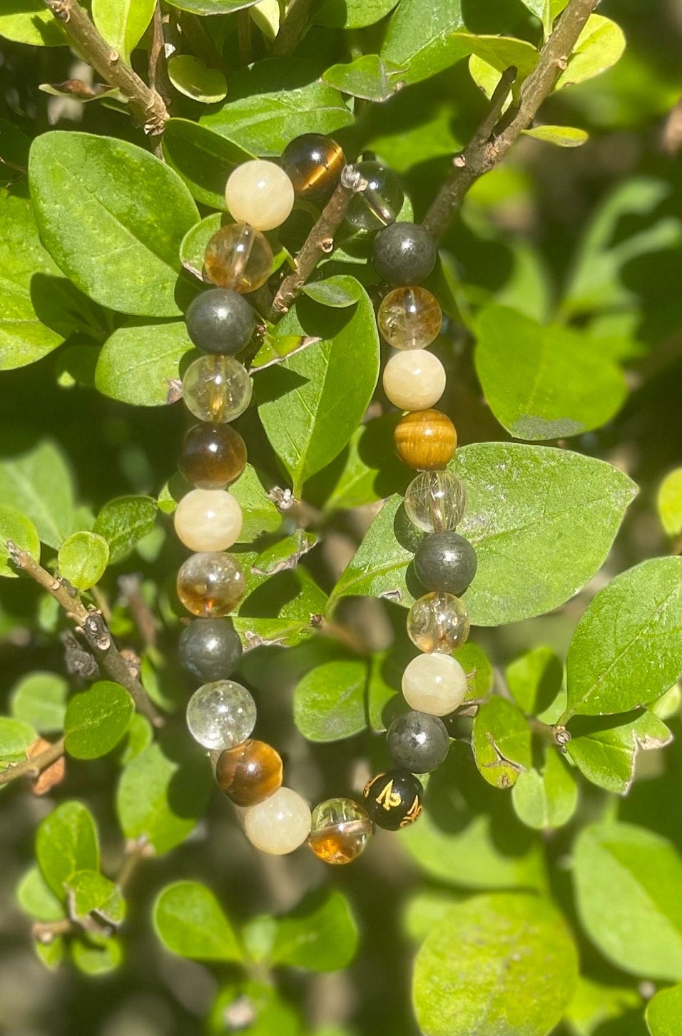 Solar Plexus Bracelet, Chakra Healing Stones, Gemstone Bracelets, Will power, Self-Esteem, Higher Self, Crystal Jewelry, Citrine, Pyrite