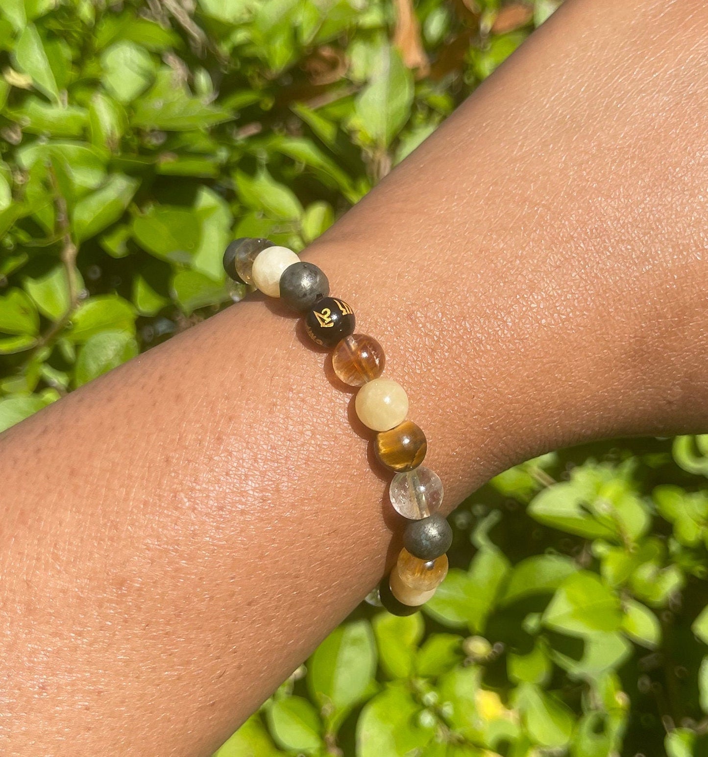 Solar Plexus Bracelet, Chakra Healing Stones, Gemstone Bracelets, Will power, Self-Esteem, Higher Self, Crystal Jewelry, Citrine, Pyrite