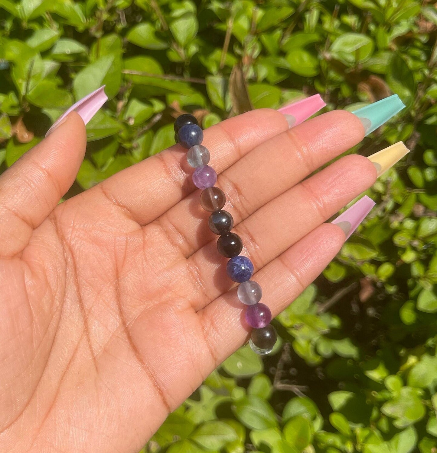 Mercury Retrograde Bracelet, Grounding Clarity Support, Gemstone Bracelet, Crystal Natural Beads, Calm and Soothing, Hematite, Amethyst