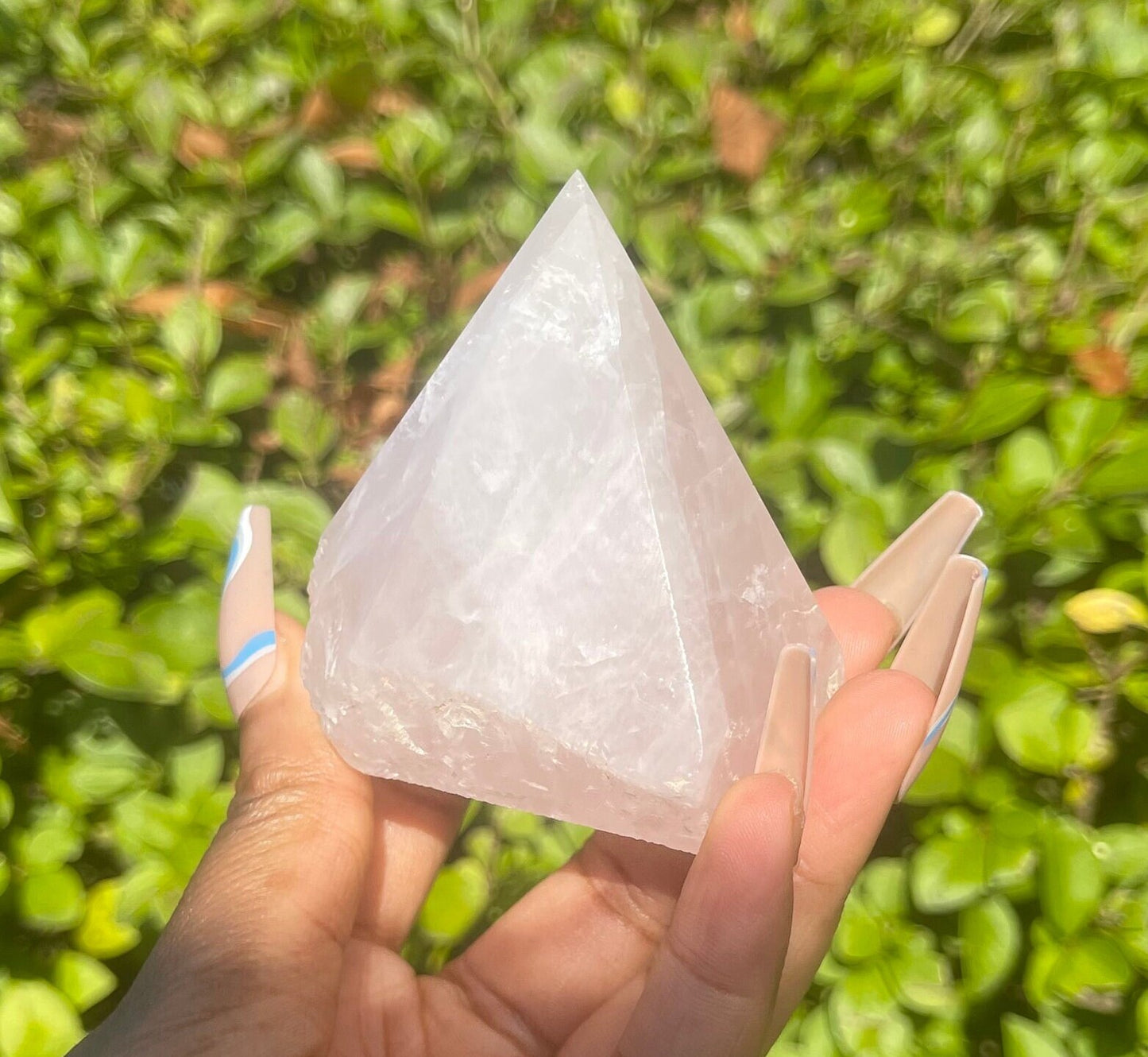 Rose Quartz Half Polished Point, Crystal Tower, Crystal Pyramid, Home Decor, Big Crystals, Natural Gemstones, Crystal Gift, Chakra Healing