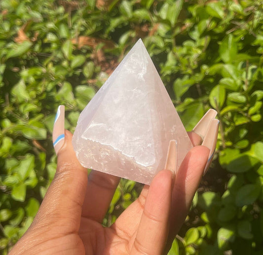 Rose Quartz Half Polished Point, Crystal Tower, Crystal Pyramid, Home Decor, Big Crystals, Natural Gemstones, Crystal Gift, Chakra Healing