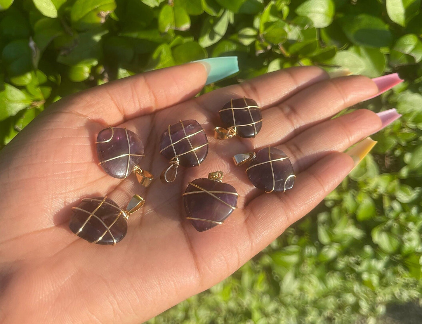 Amethyst Heart Pendant