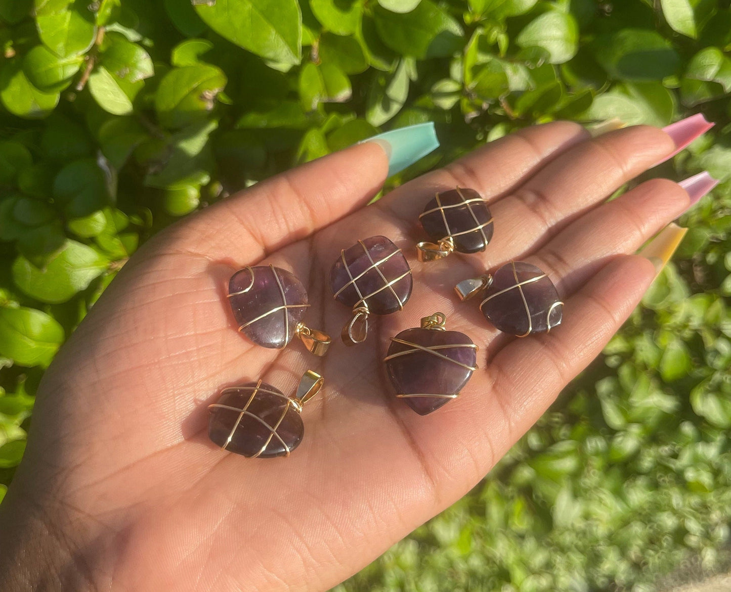 Amethyst Heart Pendant