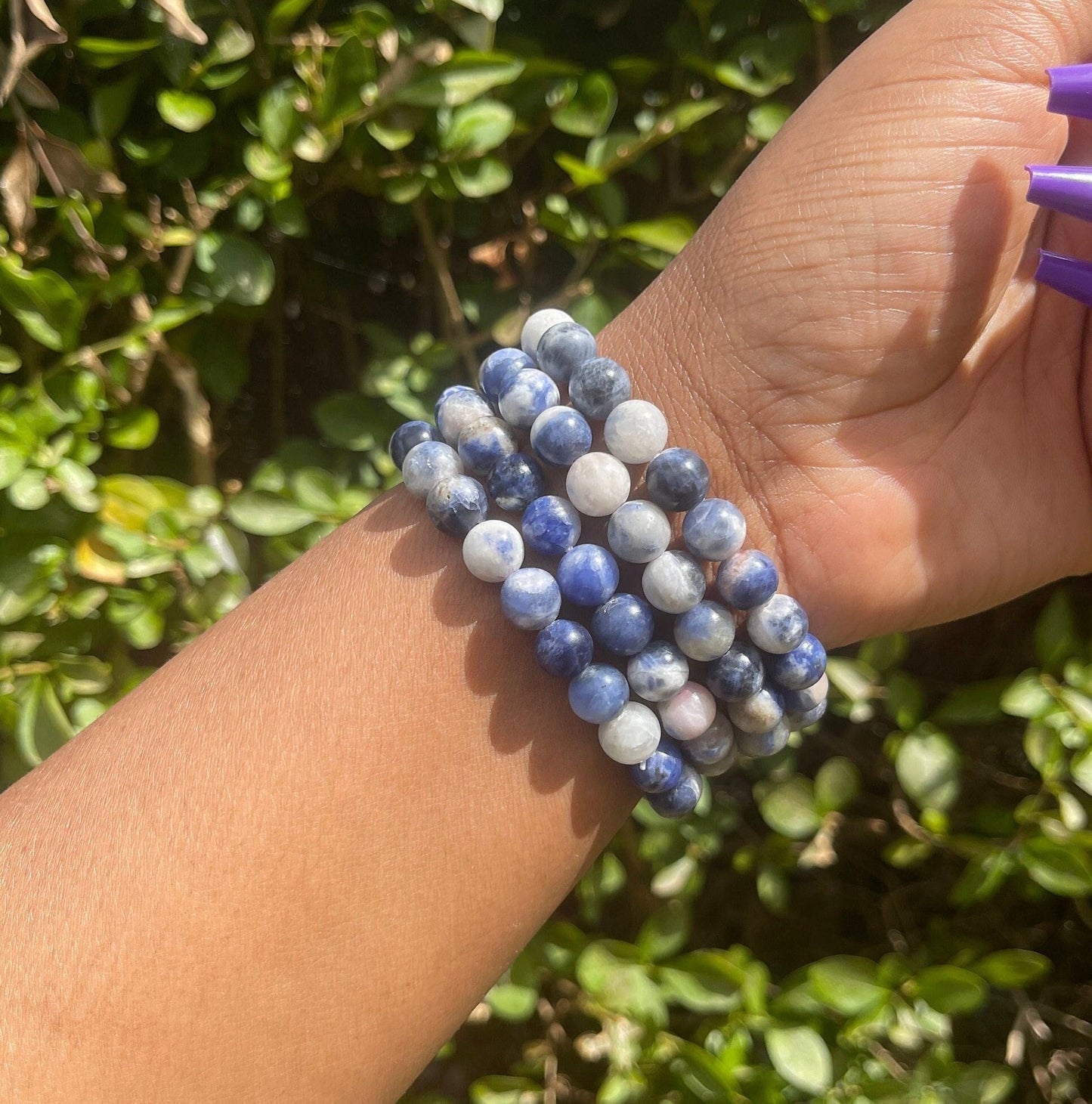 Sodalite Bracelet, Crystal Bracelet, Gemstone Bracelet, Healing Crystals, Crystal Jewellery, Chakra Bracelet, Handmade Healing Bracelets