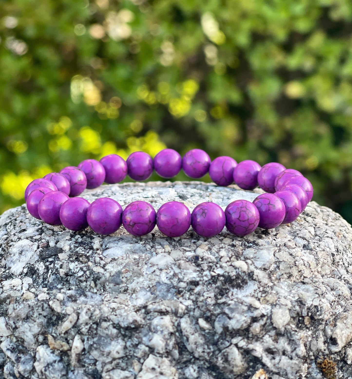 Purple Howlite Bracelet