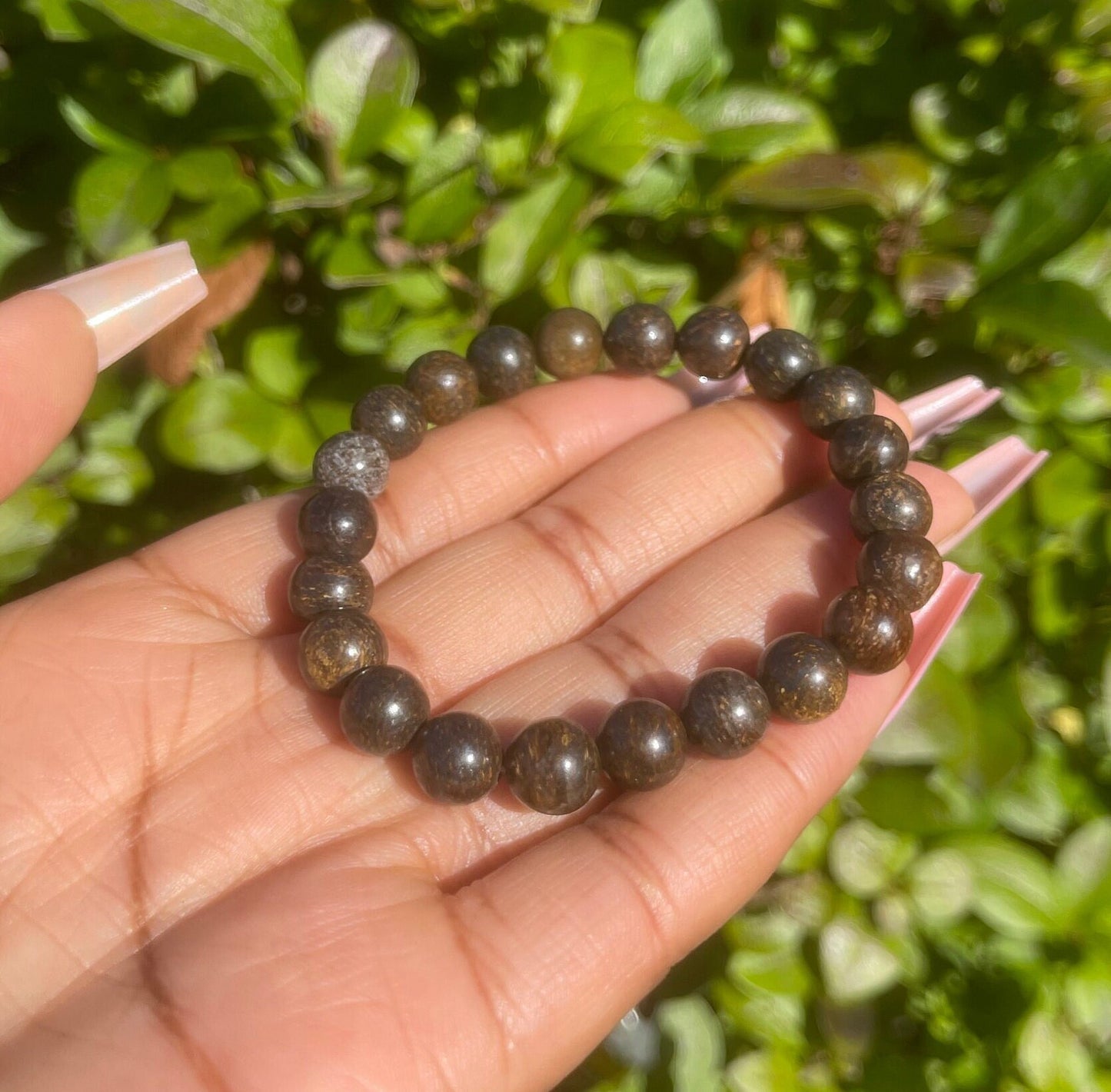 Natural Bronzite Bracelet, Beads Bracelet, Chakra Healing Energy Crystals, Gemstone Bracelet, Crystal Bracelet, Courage, Protection Jewelry