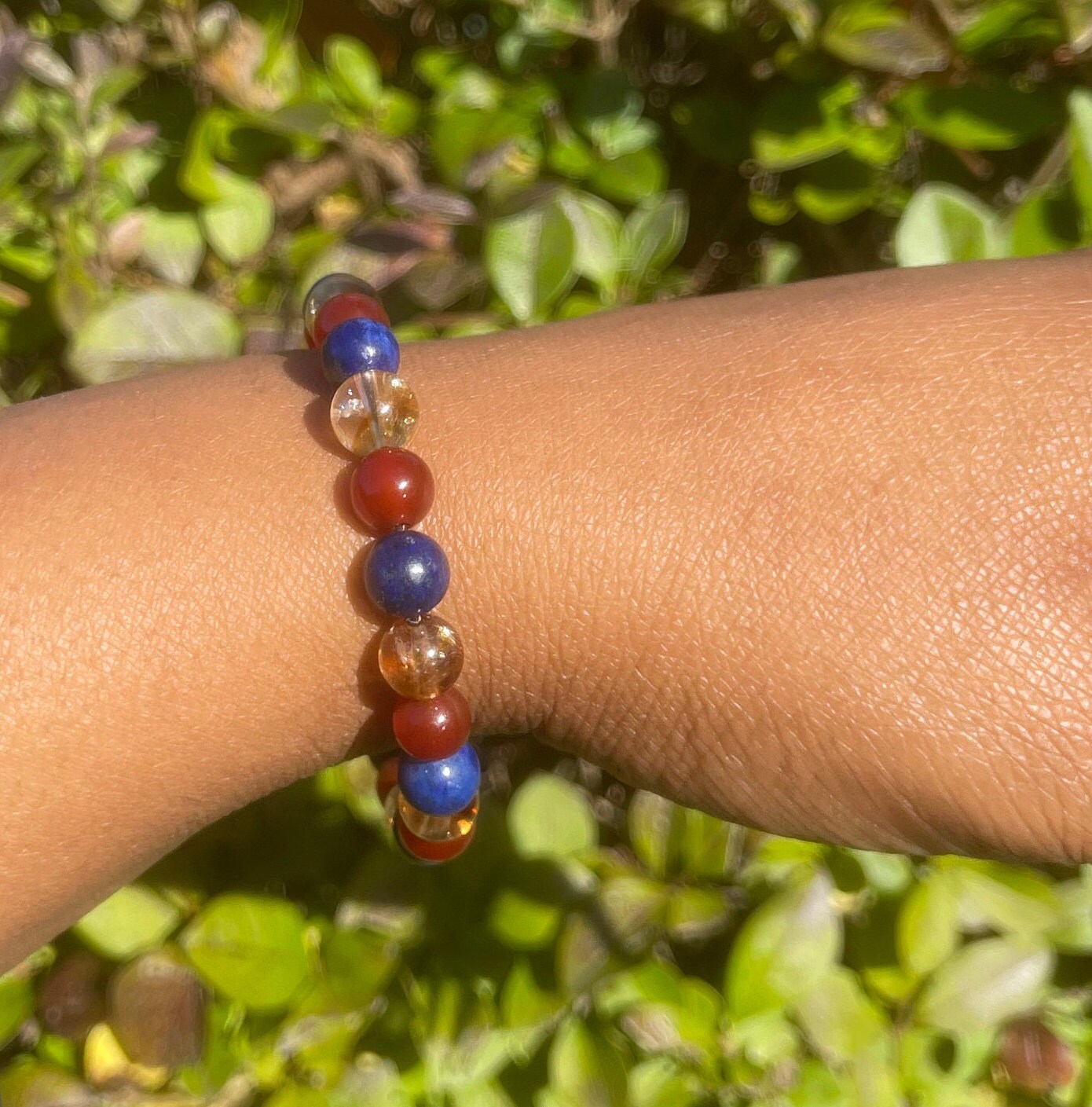 Self Confidence Bracelet, Healing Crystals, Chakra Bracelet, Gemstone Bracelet, Gift for him, Crystal Bracelet, Citrine, Carnelian, Lapis